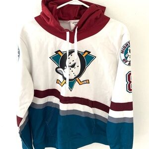 Zootop Bear Anaheim Mighty Ducks Teemu Selanne Hockey Hoodie, Size: Medium